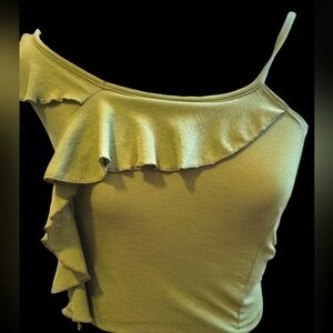 Charlotte Russe Green Tank Top small